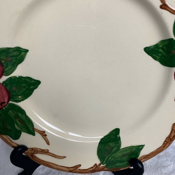 Franciscan Salad Plate Apple Pattern Hand Painted - Picture 4 of 8